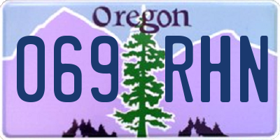 OR license plate 069RHN