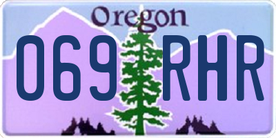 OR license plate 069RHR