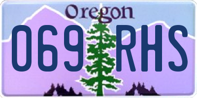 OR license plate 069RHS