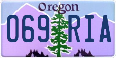 OR license plate 069RIA
