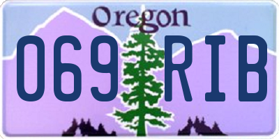 OR license plate 069RIB