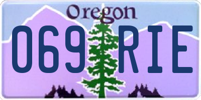 OR license plate 069RIE