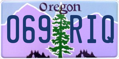 OR license plate 069RIQ