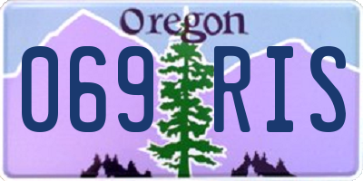 OR license plate 069RIS