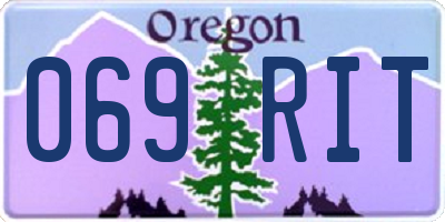 OR license plate 069RIT