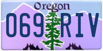 OR license plate 069RIV