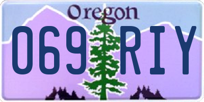 OR license plate 069RIY