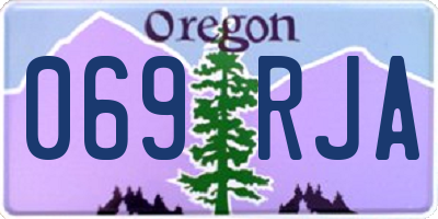 OR license plate 069RJA