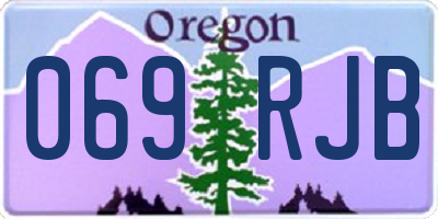OR license plate 069RJB