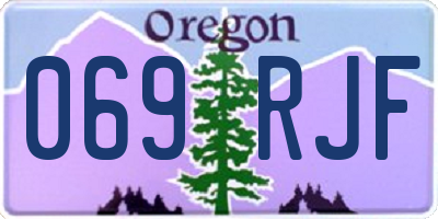 OR license plate 069RJF