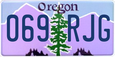 OR license plate 069RJG
