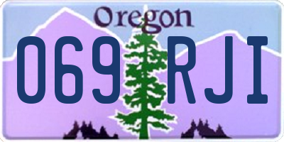 OR license plate 069RJI
