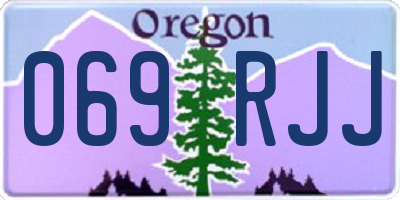 OR license plate 069RJJ