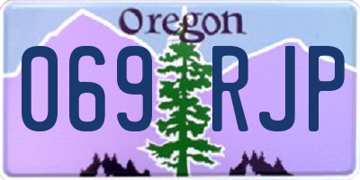OR license plate 069RJP