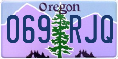 OR license plate 069RJQ