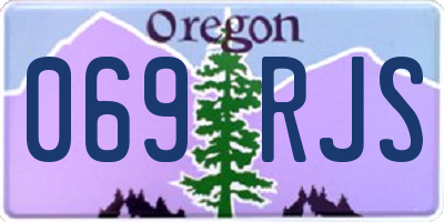 OR license plate 069RJS