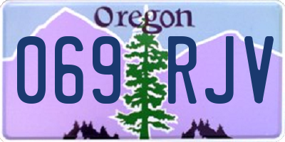OR license plate 069RJV