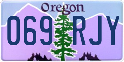 OR license plate 069RJY