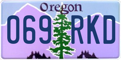 OR license plate 069RKD