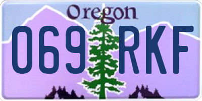OR license plate 069RKF