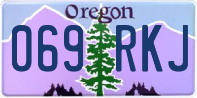 OR license plate 069RKJ