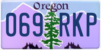 OR license plate 069RKP