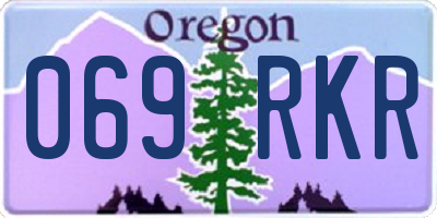 OR license plate 069RKR