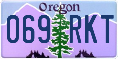 OR license plate 069RKT