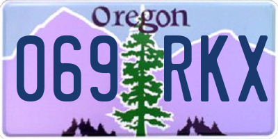OR license plate 069RKX