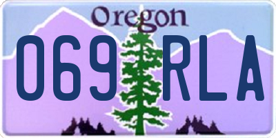 OR license plate 069RLA