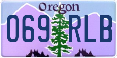 OR license plate 069RLB