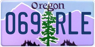 OR license plate 069RLE