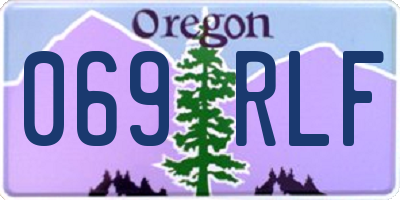 OR license plate 069RLF
