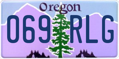 OR license plate 069RLG