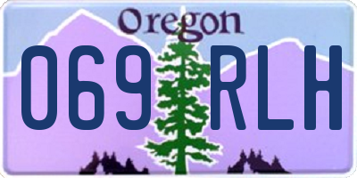 OR license plate 069RLH