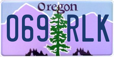 OR license plate 069RLK