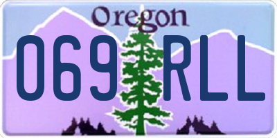 OR license plate 069RLL