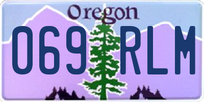 OR license plate 069RLM