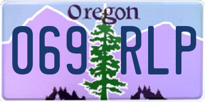 OR license plate 069RLP