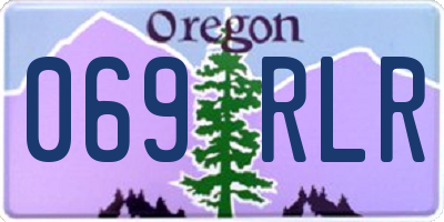 OR license plate 069RLR