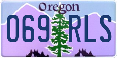 OR license plate 069RLS