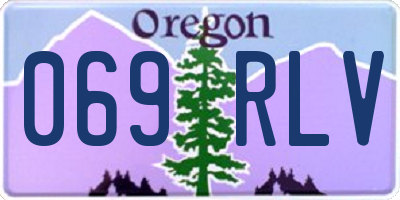 OR license plate 069RLV
