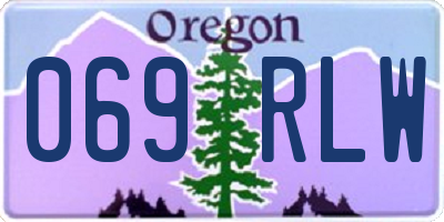 OR license plate 069RLW