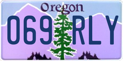 OR license plate 069RLY