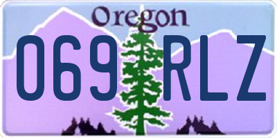 OR license plate 069RLZ