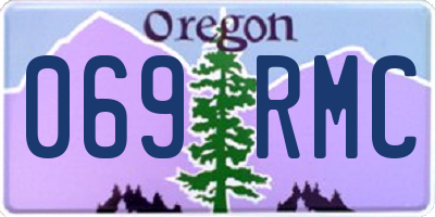 OR license plate 069RMC