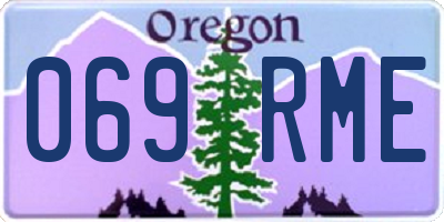 OR license plate 069RME