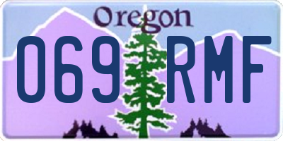 OR license plate 069RMF