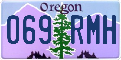 OR license plate 069RMH