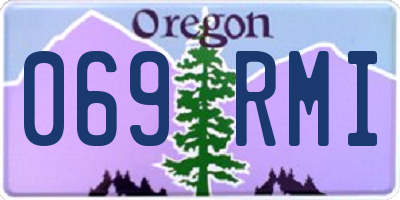 OR license plate 069RMI
